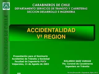 accidentalidad v region