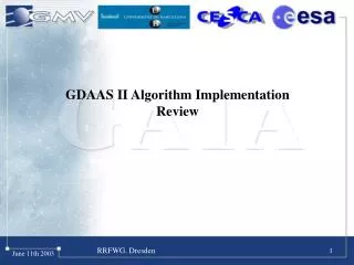 GDAAS II Algorithm Implementation Review