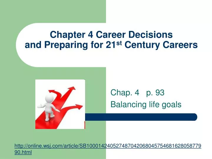 chapter 4 career decisions and preparing for 21 st century careers