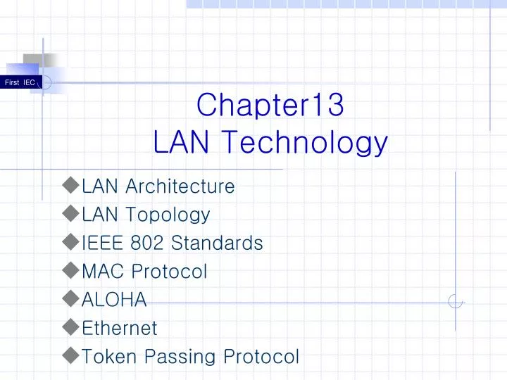 chapter13 lan technology