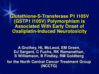 Oxaliplatin-Induced Neurotoxicity