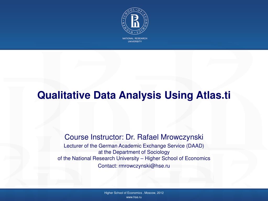 PPT - Qualitative Data Analysis Using Atlas.ti PowerPoint Presentation ...