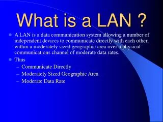What is a LAN ?