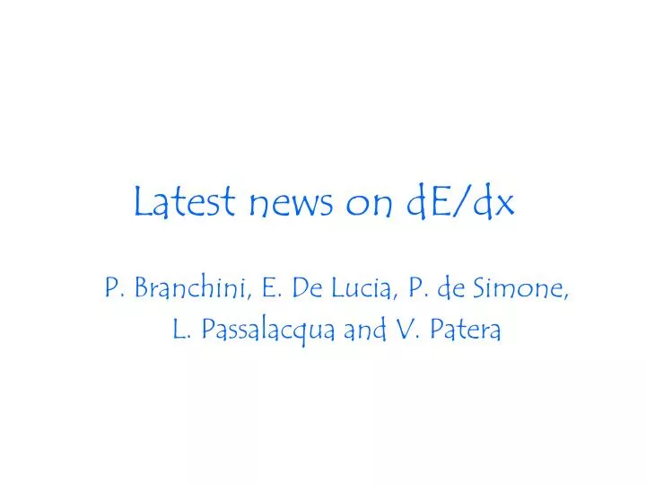 latest news on de dx