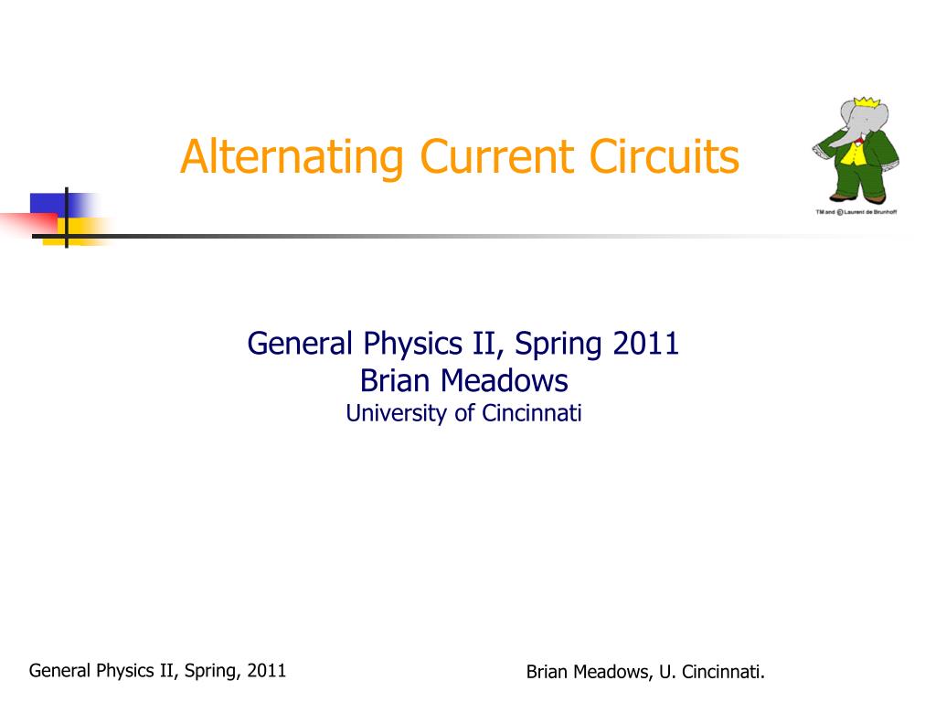PPT - Alternating Current Circuits PowerPoint Presentation, free ...