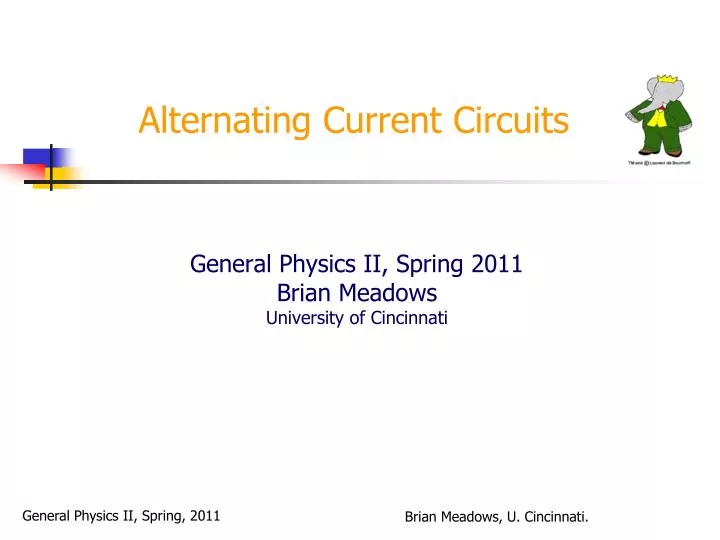 alternating current circuits