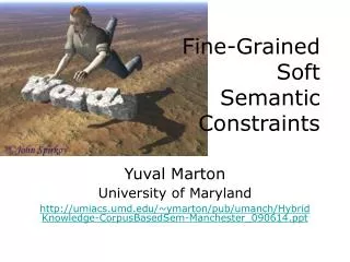 Fine-Grained Soft Semantic Constraints
