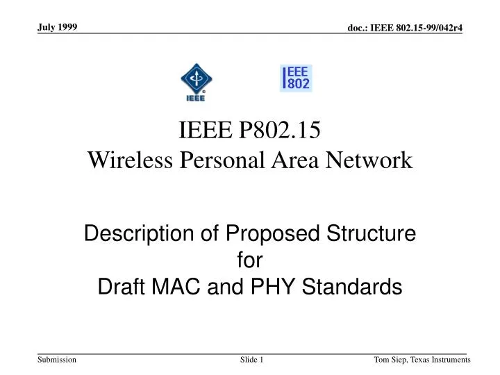 ieee p802 15 wireless personal area network