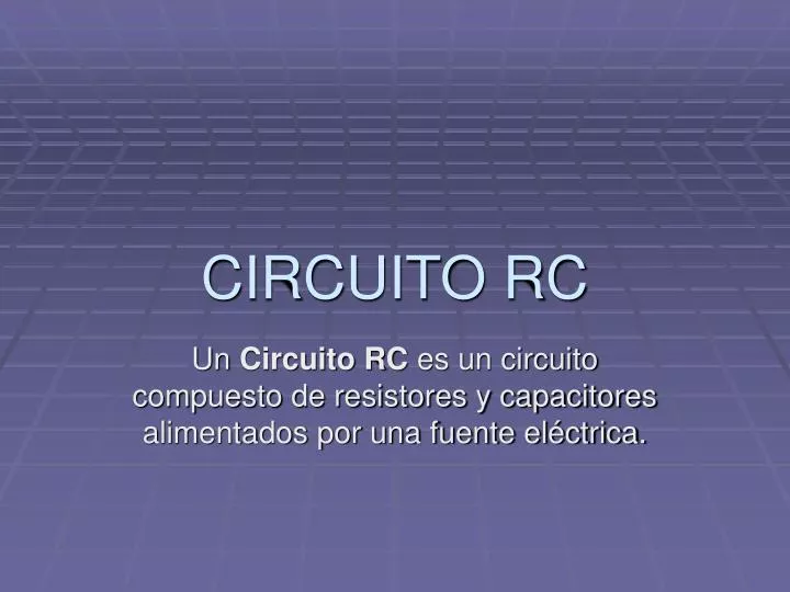 circuito rc
