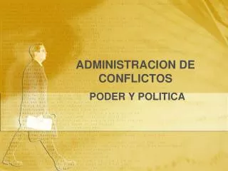 administracion de conflictos