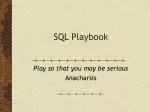 SQL Playbook - slide 1