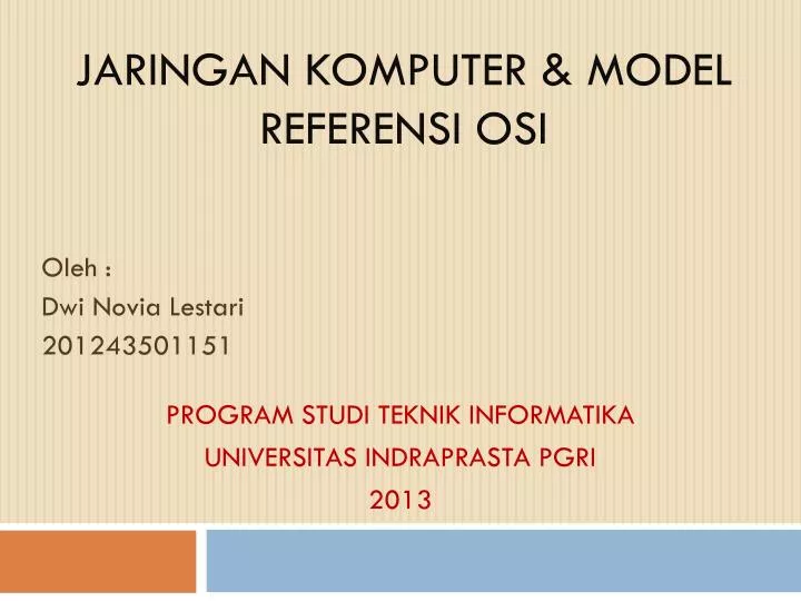 jaringan komputer model referensi osi