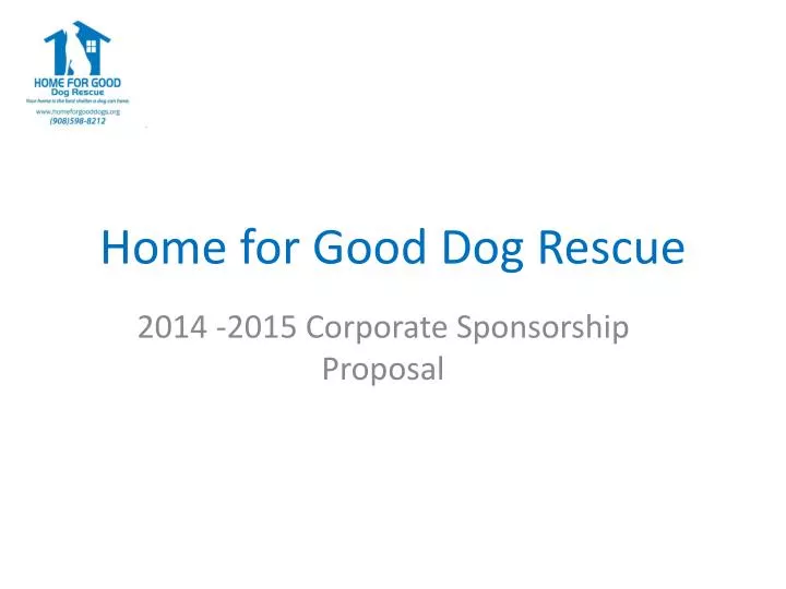 home for good dog rescue