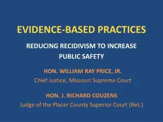 EVIDENCE-BASED PRACTICES