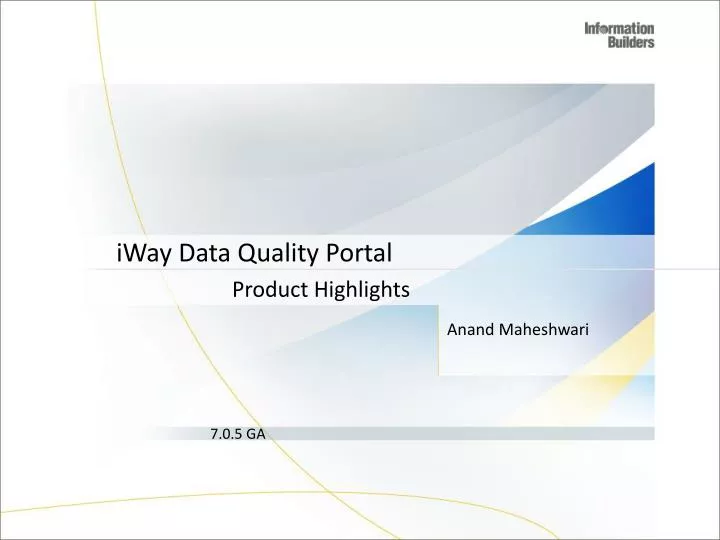 iway data quality portal