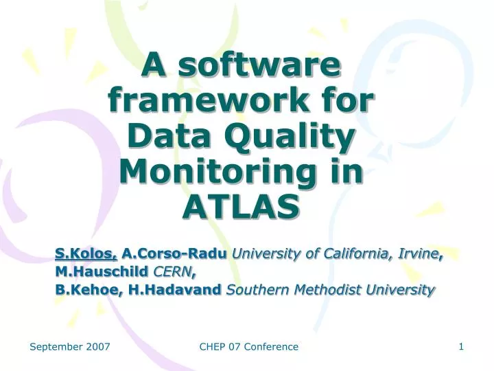 a software framework for data quality monitoring in atlas