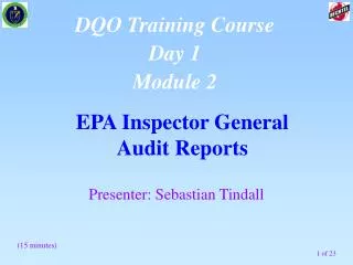 EPA Inspector General Audit Reports
