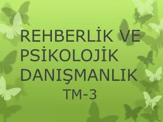 rehberl k ve ps koloj k dani manlik