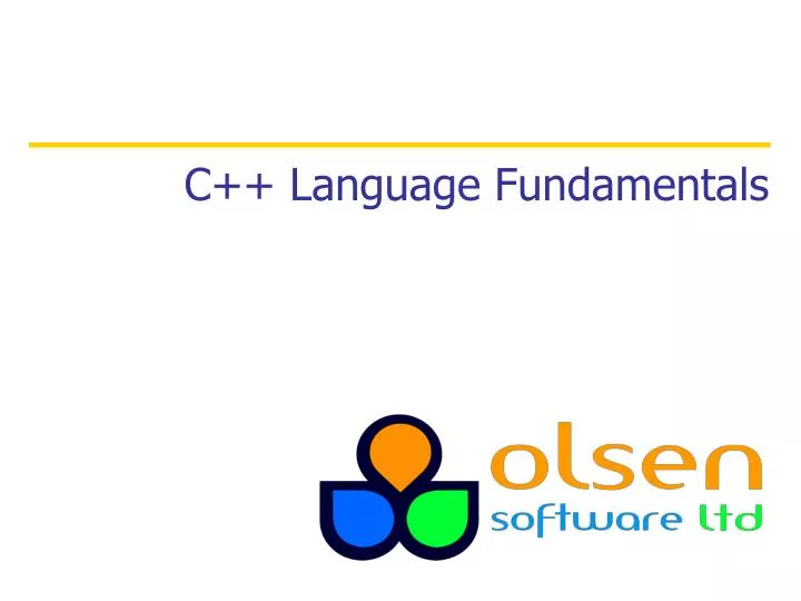 c language fundamentals