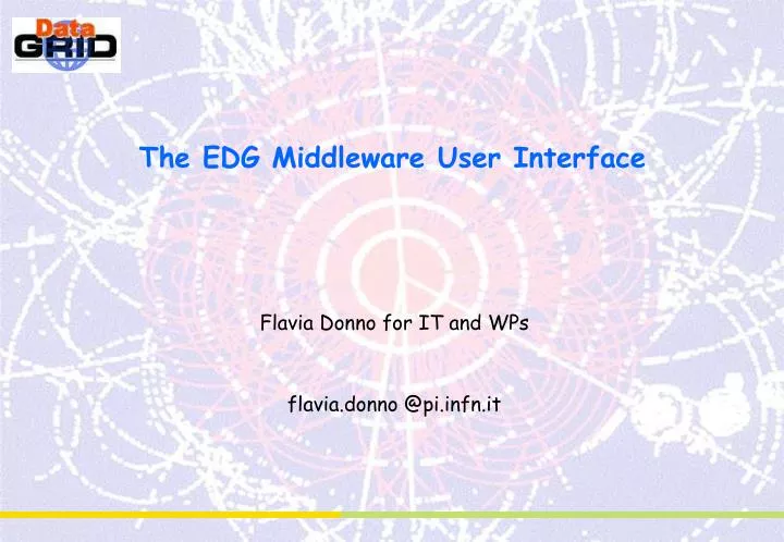 the edg middleware user interface