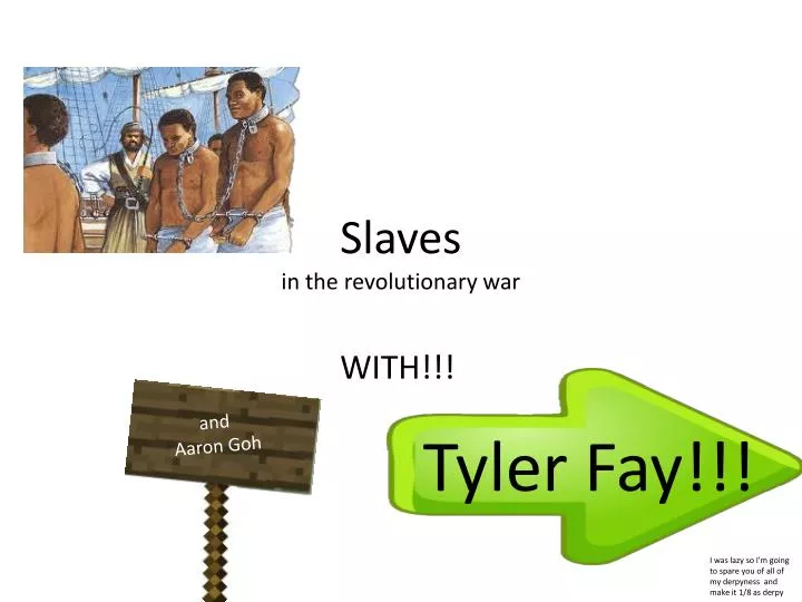 slaves in the revolutionary war