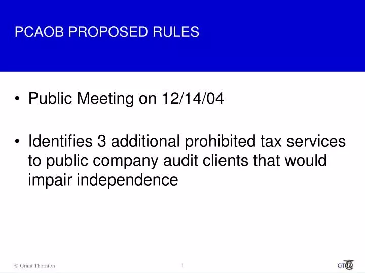 pcaob proposed rules