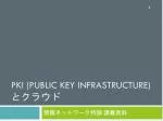 PKI (Public Key Infrastructure) とクラウド - slide 1