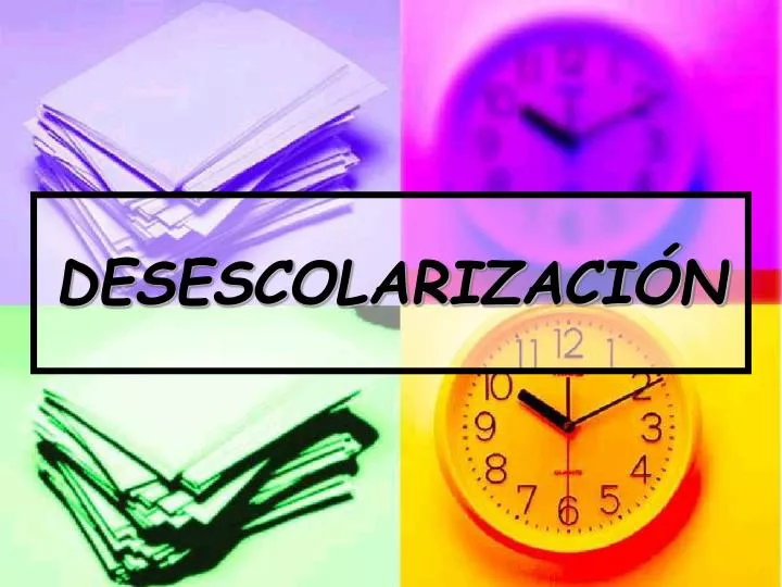 desescolarizaci n