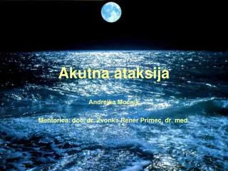 akutna ataksija