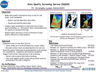 Data Quality Screening Service (DQSS)