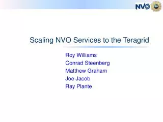 Scaling NVO Services to the Teragrid