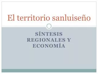 el territorio sanluise o