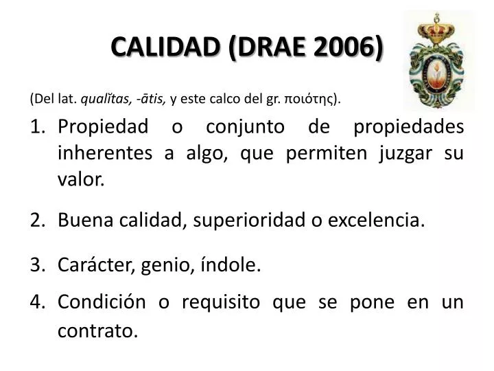 calidad drae 2006