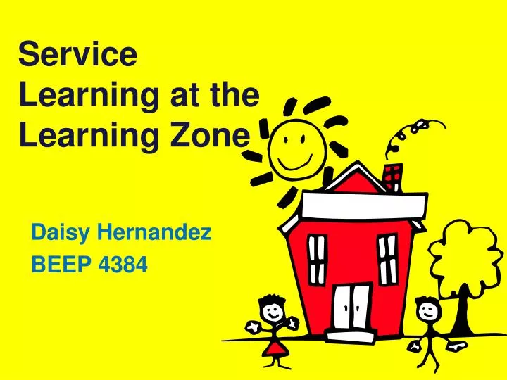 service learning at the learning zone