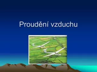 proud n vzduchu