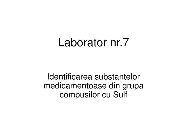 laborator nr 7