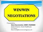 Effective Win/Win Negotiation Strategies for Lasting Relationships - slide 1