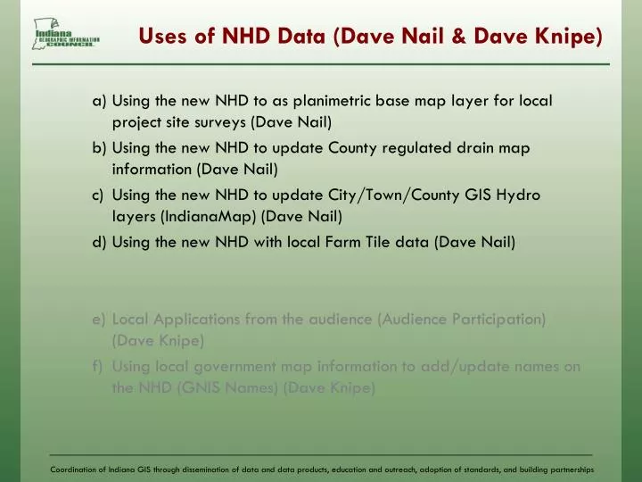 uses of nhd data dave nail dave knipe