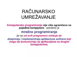 ra unarsko umre avanje