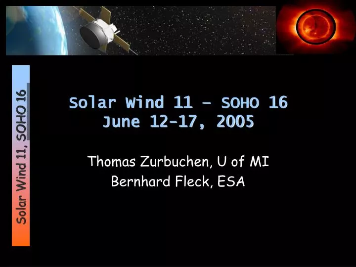 solar wind 11 soho 16 june 12 17 2005