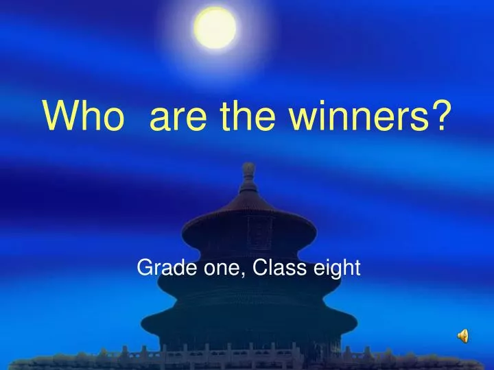 who are the winners