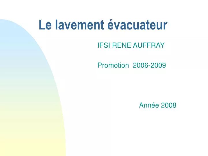 Lavement anal : indications, déroulement