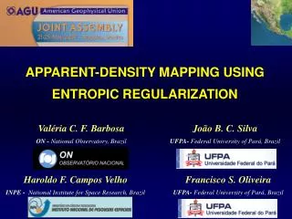 APPARENT-DENSITY MAPPING USING ENTROPIC REGULARIZATION