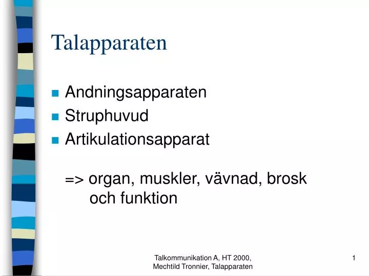 talapparaten