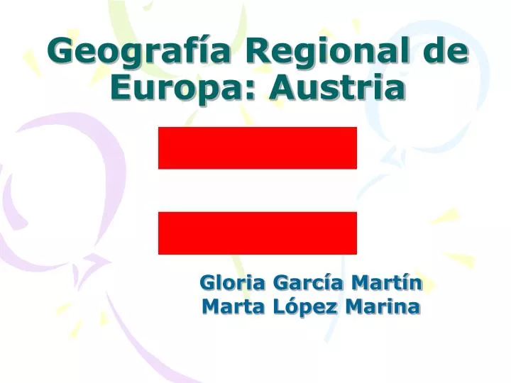 geograf a regional de europa austria