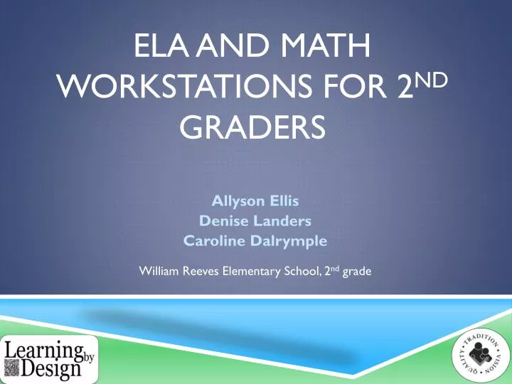 ela and math workstations for 2 nd graders