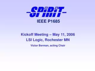 IEEE P1685