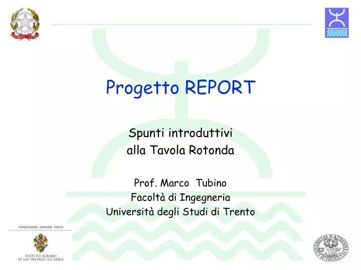 progetto report