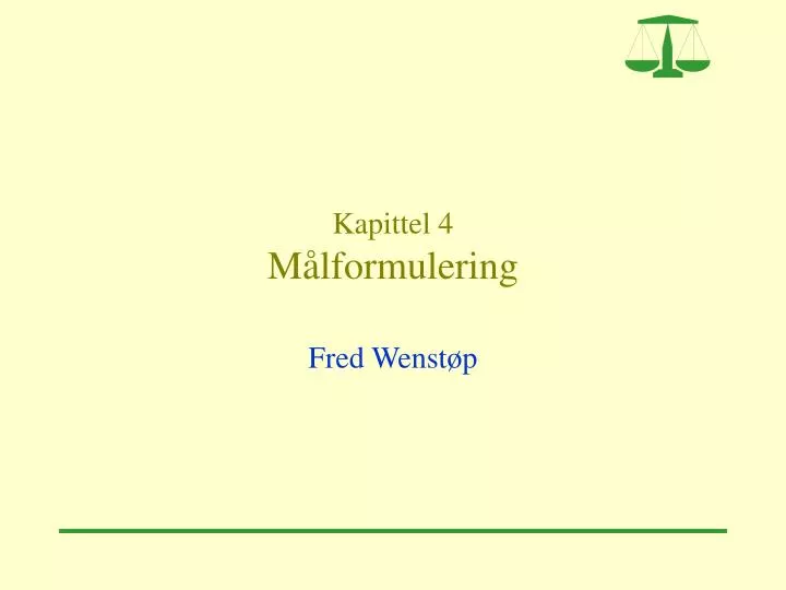 kapittel 4 m lformulering