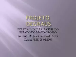 projeto degraus